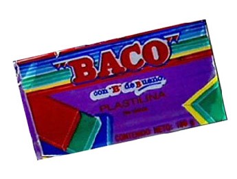 Plastilina Baco Marquilla, 180 Gramos, Violeta, (1 Barra)