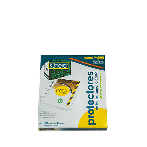 Protector Kinera, Tamaño Carta, 100 Protectores, (1 Pieza)