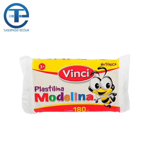 Plastilina Vinci, 180 Gramos, Blanco,(1 Barra)