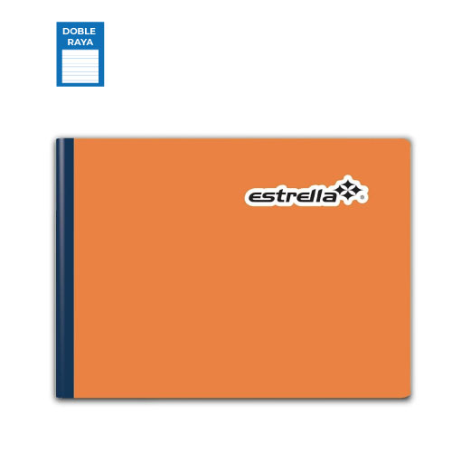 Cuaderno Estrella Forma Italiana, c/100H, Doble Raya