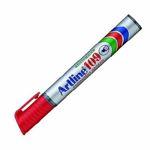 Marcador Permanente Artline 109, Rojo, (1 Pieza)