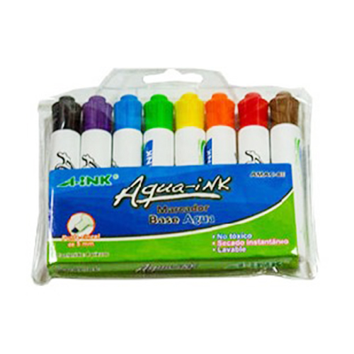 Marcadores Acuacolor, Con 8 Piezas, (1 Paquete)