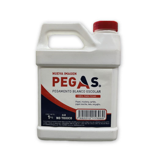Pegamento Blanco Pegas 1 Kilogramo, (1 Pieza)